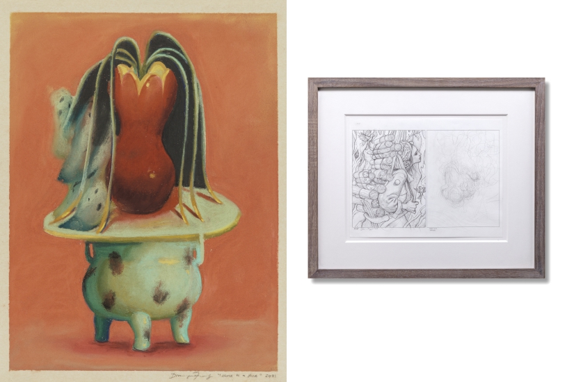 左：Dominique Fung（加拿大）作品，右：James Jean（美國）作品