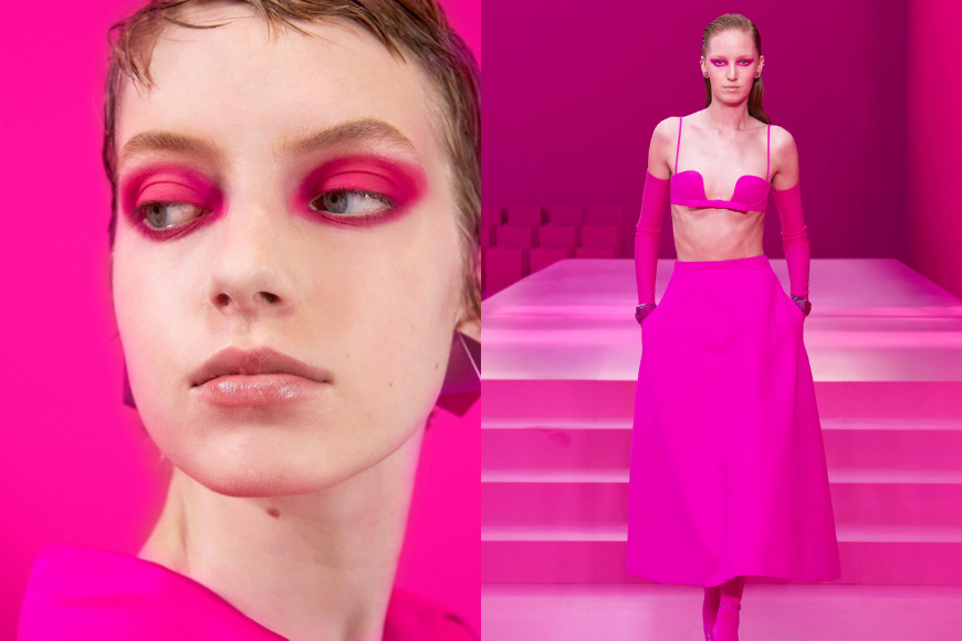 Valentino FW22 粉紅 妝