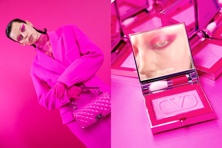 Valentino FW22 粉紅 妝