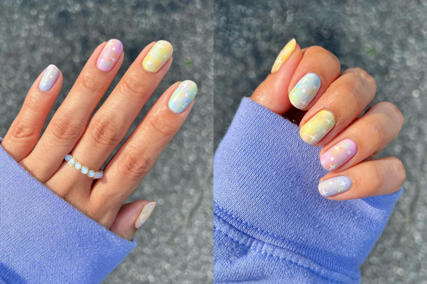 Care Bear pastel 色美甲 Jennie