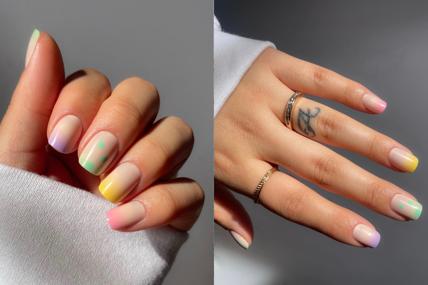 Care Bear pastel 色美甲 Jennie