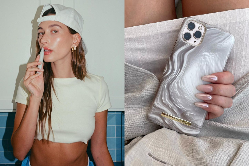 Hailey Bieber 同款美甲 glazed nails