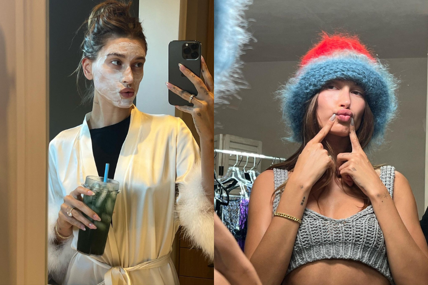 Hailey Bieber 同款美甲 glazed nails