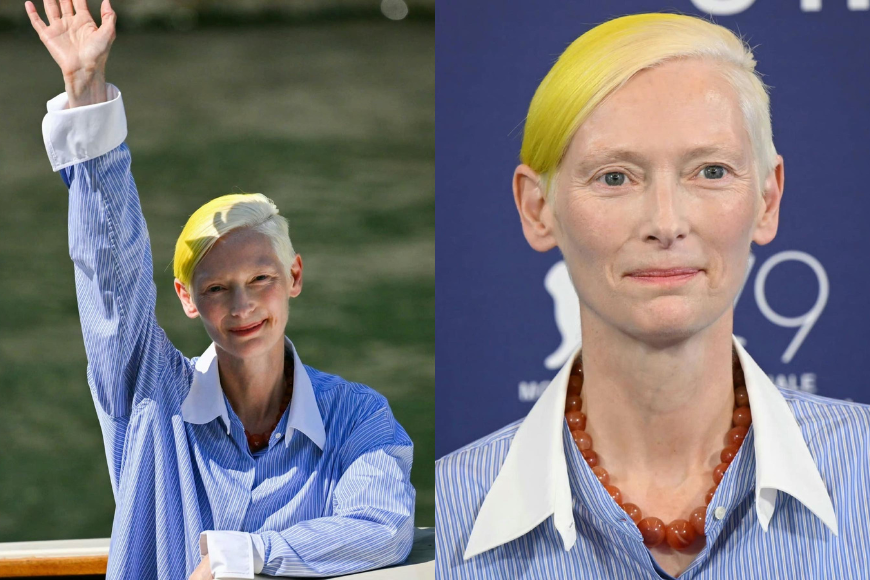 Tilda Swinton in 79th venice film festival