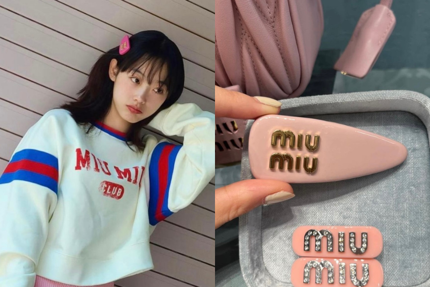 miu miu hair clip