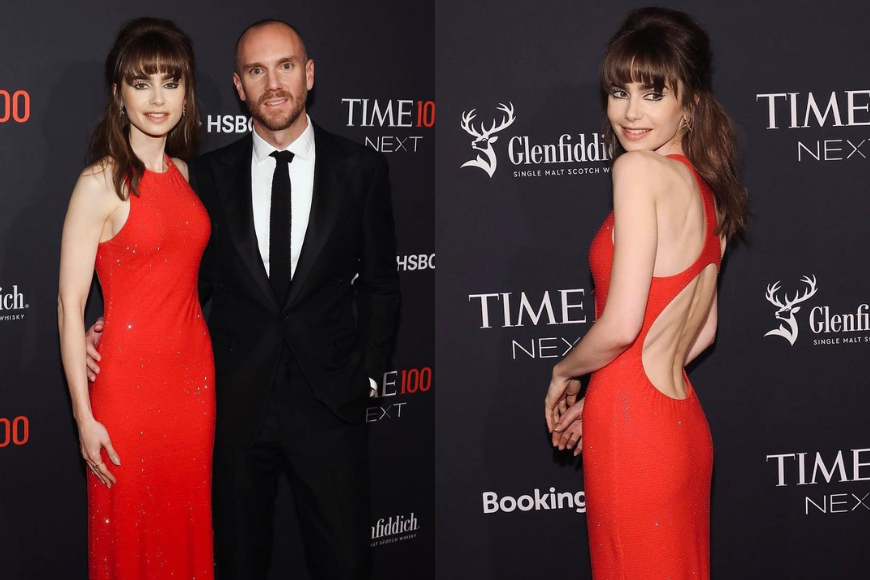 Lily Collins 顯老妝容