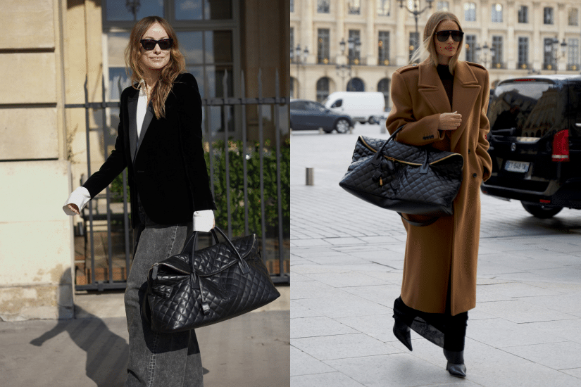 Saint Laurent ES Giant 絎縫皮革旅行袋 ( Rosie Alice Huntington-Whiteley)