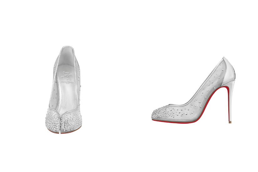 Maison Margiela X Christian Louboutin
10cm銀祼色網紗綴水晶分趾高跟鞋
HKD 15,300